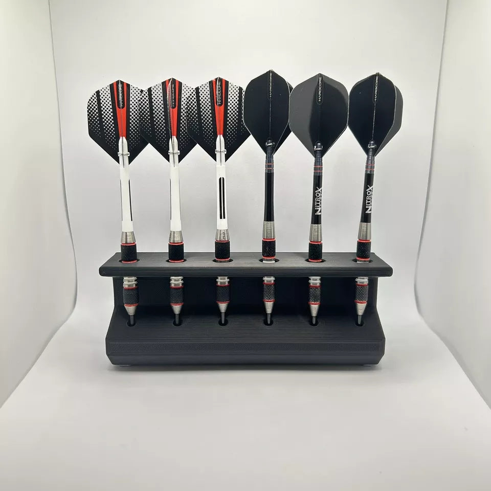 Wall Mounted Or Desk Dart Holder, Holds 6 Darts Of Any Size