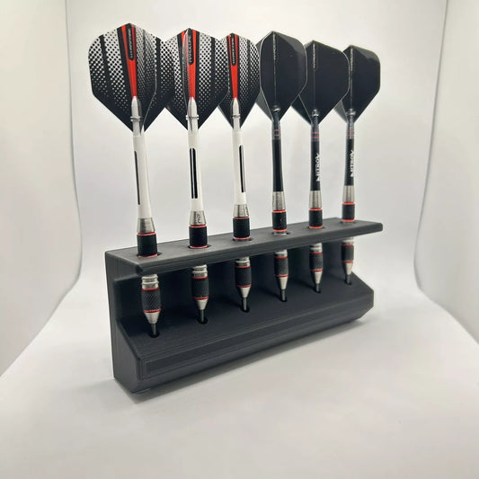Wall Mounted Or Desk Dart Holder, Holds 6 Darts Of Any Size